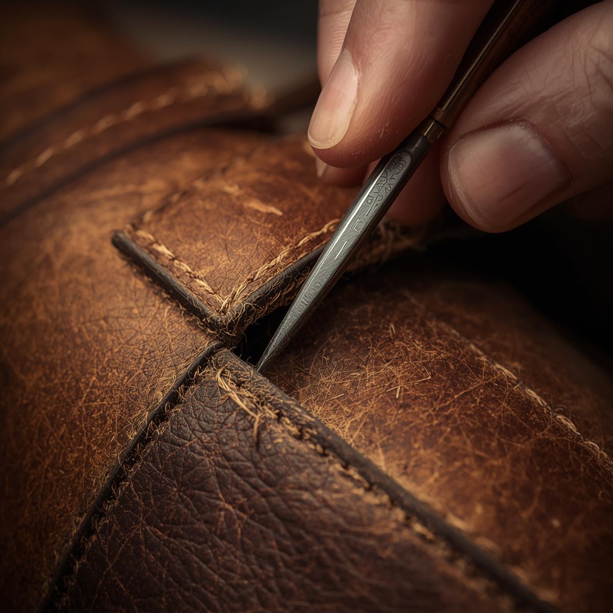 Leather bag repair
